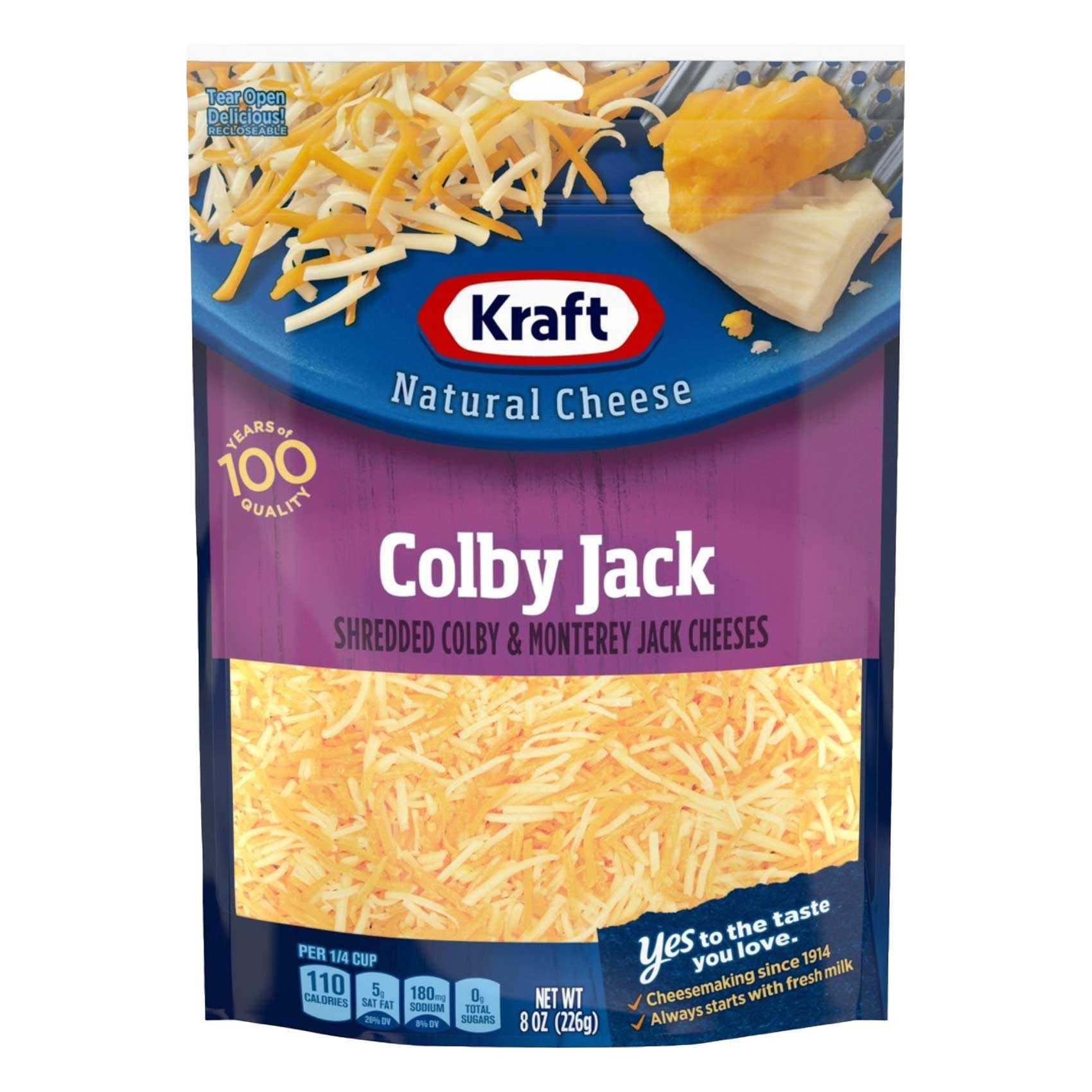 Kraft Natural Colby And Monterey Jack Shredded Cheese 226g