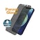 PanzerGlass Dual Privacy iPhone 12 Mini Screen Protector - Edge-to-Edge Tempered Glass w/ Anti-Microbial Surface and Cam Slider, Case Friendly &amp; Easy Install - Privacy w/ Black Frame
