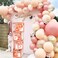 Baby Shower Boxes Party Decorations &ndash; 4Pcs Transparent Balloons Decor Baby Box Baby Blocks Decorations for Boy Girl Baby Shower 1st Birthday Party Gender Reveal Backdrop (Rose Gold)