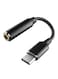 Generic - USB C Headphone Jack Adapter 3.5millimeter Black