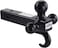 Toptow 64181 Trailer Receiver Hitch Tri Ball Mount With Hook Black Balls Fits For 2 Inch