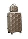 Morano Hard-Side Luggage Trolley Travel Set Of 4 Pcs Gold