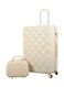 طقم حقائب سفر بعجلات - 4 قطع بيج