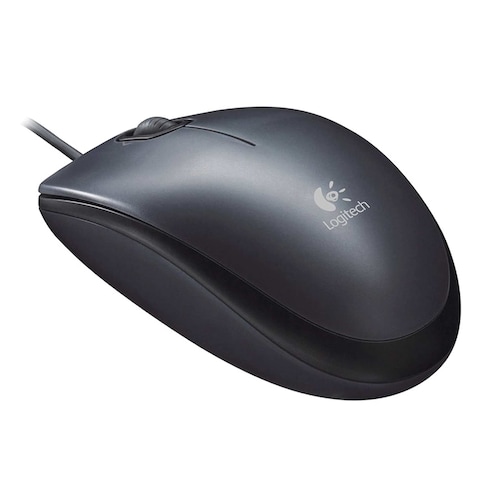 Logitech M90 Wired Optical Mouse Grey