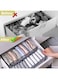 Generic 3 Pieces Underwear Organizer Sort Drawer Nylon Divider For Folding Ties