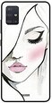 Theodor - Samsung Galaxy A71 Case Cover Girl Eyes Close Flexible Silicone Cover