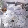 GOLDEN HOME  6-Piece Queen Size Duvet Cover Set, 1 Duvet Cover + 1 Fitted Sheet + 4 Pillow Cases, Microfibre, Muesli