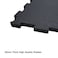 YALLA HomeGym 20MM Black Rubber Heavy-Duty Floor Exercise Mat Rubber Interlocking Floor Tiles 1 Squared Meter (Black)