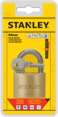 Stanley Padlock Brass 50mm Standard Shackle with 3 Keys
