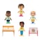 CoComelon School Time with JJ and Friends with Colouring Page Playset