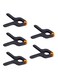 Generic - 5-Piece Background Stand Clip Set Black/Orange