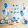 Party Propz Set Of 110 Balloons Garland Kit Balloon Arch Garland For Wedding Birthday Party Decorations (White Blue)