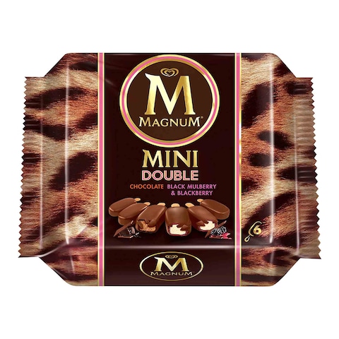 Magnum Mini Double Chocolate Black Mulberry And Blackberry Ice Cream 60ml