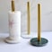 1CHASE&reg; Gold Paper Tissue Towel Holder with Marble Base for Standard and Jumbo Size Tissue Roll for kitchen Bedroom,Bathroom and Hallways