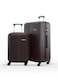 Lightweight 2-Pieces ABS Hard side Travel Luggage Trolley Bag Set with Lock for men / women / unisex Hard shell strong