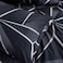 Luna Home Single Size 4 Pieces Black With Grey Geometric Design Duvet Cover Set
