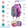 Eazy Kids - 16" Set of 3 Trolley School Bag Lunch Bag &amp; Pencil Case Mermaid - Purple