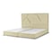 In House Janwa Velvet Bed Frame - Queen - 200x150 cm - Beige