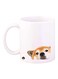 Bp Dog Printed Mug White/Brown/Black Standard Size
