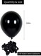 Party Time 100-Pieces 10inch Black Latex Balloons Party Decoration, Black Party Decorations Birthday Balloons For Engagement, Baby Shower, Wedding Balloons Decor, Balloons for Birthday Party Decoratio