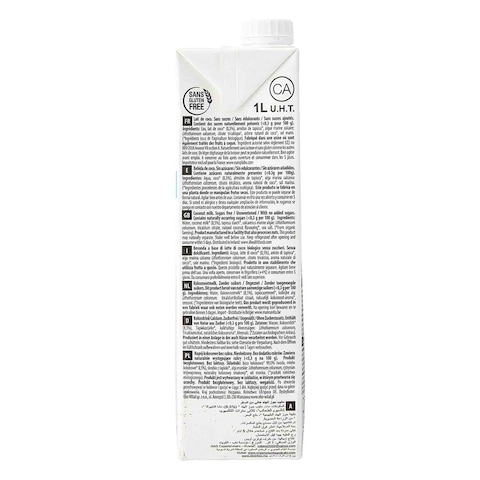 Ecomil Cocon. Sugar Free Calcium Drink 1L  - Non Dairy