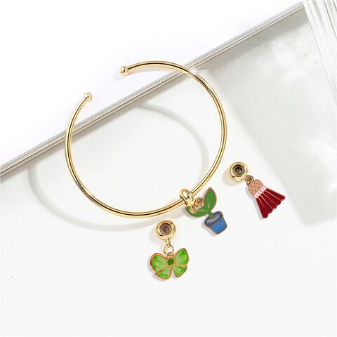 Aiwanto Girl&#39;s Bracelet Kids Fashion Bracelet with Changeable Pendent Bracelet Beautiful Bracelet