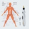 Generic Acupuncture Laser Magnetic Therapy, Meridian Energy Pen, 3-In-1 Health Body Monitor Meridian Massage Treatment Tool, Waterproof