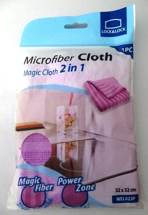 LocknLock Microfiber Cleaning Cloth - Pink