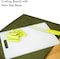 Generic Kitchenmark Chopping Board With Hanging Hole Non-Slip Base Rectangular Kitchen Serving Board Cutting Board, Strong &amp; Durable Non-Toxic Polyethylene (S - 24X13cm)