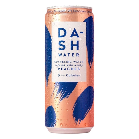Dash British Peaches Sparkling Water 330ml