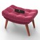 Stool for Living Room Soft Fabric Comfortable Cushion Ottoman Footrest