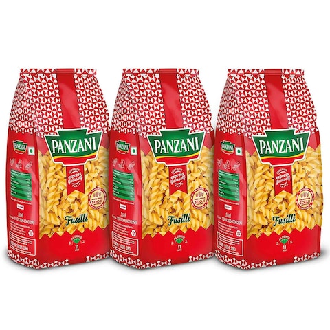 Buy Panzani Express Fusilli Pasta 400g Pack of 3 Assorted in UAE