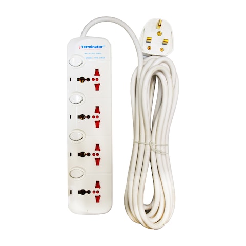 POWER EXTENSION CORD 4 WAY, 5 METER- TERMINATOR