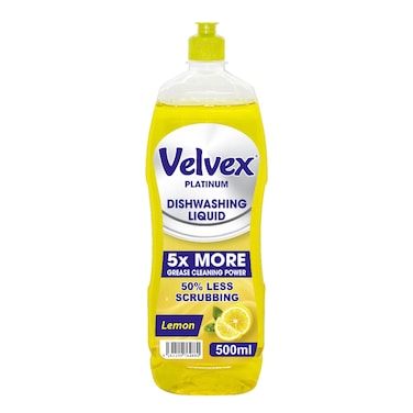 Velvex Dishwashing Liquid Lemon 500Ml