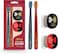 Flipper Toothbrush Cover &amp; Toothbrush Flp Play Ilove, Soft Bristles, 2 In 1 Combo Pack, For Couple, Made In Malaysia, Simplicity