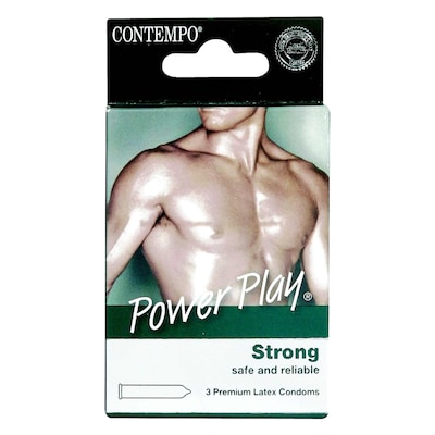 Contempo Power Play Condoms 3 Pieces