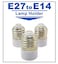 Lavish E27 To E14 Base LED Light Bulb Adapter Holder, Fireproof Socket, Bulb Converter (3-Pack)