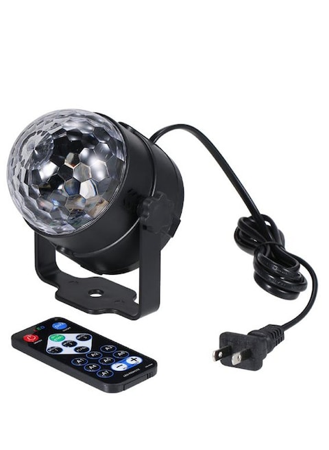 Generic Mini LED Magic Ball Stage Effect Uplight With Remote Controller Clear/Black