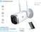Powerology Wireless Outdoor Camera With Solar Panel Works With Google Assistant/Amazon Alexa Latest Camera Technology - Outdoor Camera Future of Security - White (PWOCSPWH)