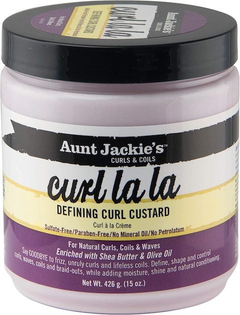 Aunt Jackie&#39;s Curl La La Defining Curl Custard, Fruity, 426G