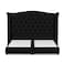 In House Al Dimashqi Linen Bed Frame - King - 200x180cm - Black