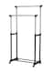 DOUBLE POLE Garment Organizer Black/Sliver 90centimeter