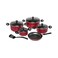 Prestige Classique Non-Stick Cookware Set PR21700 Red And Black 10 PCS