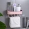 Bathroom Shelf Holder With Hook Pink/Grape