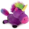 Godog Unicorns With Chew Guard Technology Durable Plush Dog Toy With Squeaker, Purple, Large
