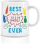 Goldedge Best Daddy Ever Personalized Ceramic Sublimation Mug 11 Oz Fully Customized Coffee Mug