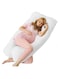 Generic Premium U Shape Comfortable Pregnancy Pillow Polyester White 45X45cm