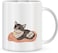 Giftex 11Oz White Mug, Relaxed Cat Printed