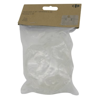 Carrefour Suction Cups With Hanger Set 20 Pieces