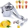 Orchid Stainless Steel Manual Juicer- Detachable &amp; Easy Clean, Alloy Fruit Hand Squeezer- Adjustable, Heavy Duty Fruit Press Squeezer | Citrus Press Juicer Lemon Lime Squeezer.